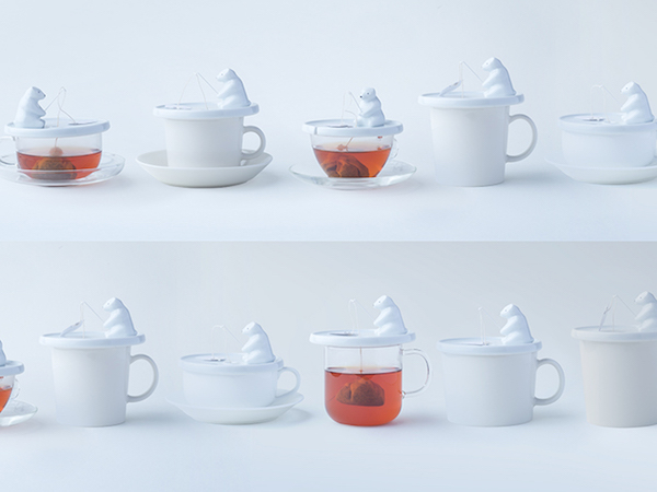 可愛すぎ注意報 白クマが釣りをしながら紅茶を淹れてくれるティーバッグホルダーが可愛い Dress Code ドレスコード