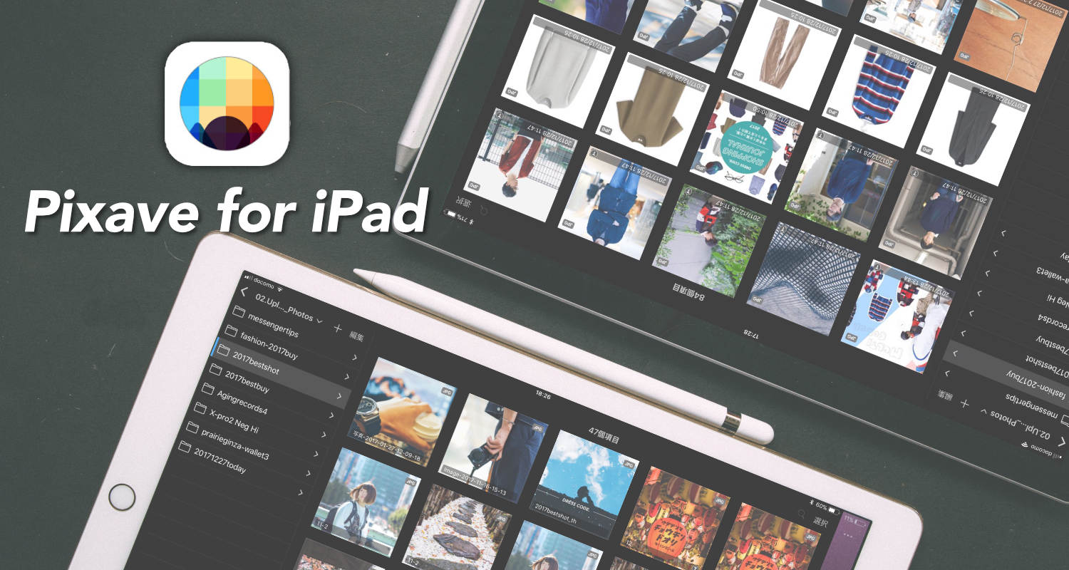 iPadでの画像管理は高機能な「Pixave」がおすすめ。iCloudでMac版との同期も可能。